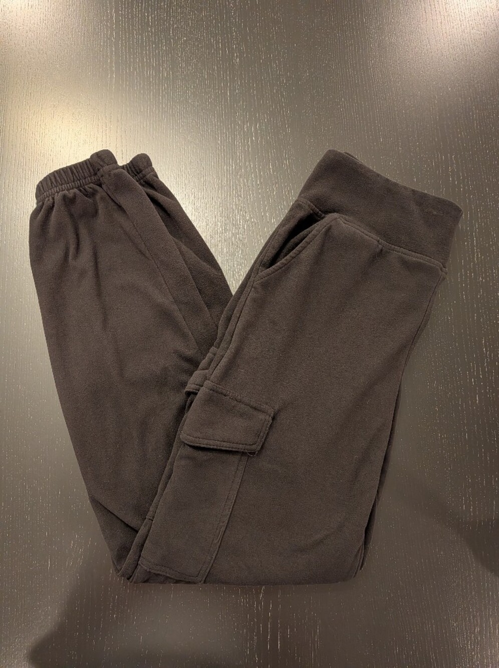 Women's Black Fleece Joggers with Elastic Cuffs - Unbranded - Picture 7 of 10